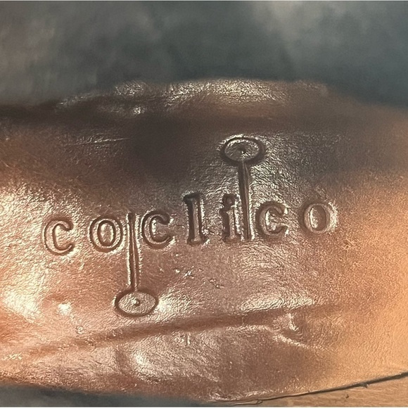 Coclico Black Suede Block Heel Pull On Ankle Boots Size 39 1/2 Women's - Picture 2 of 10